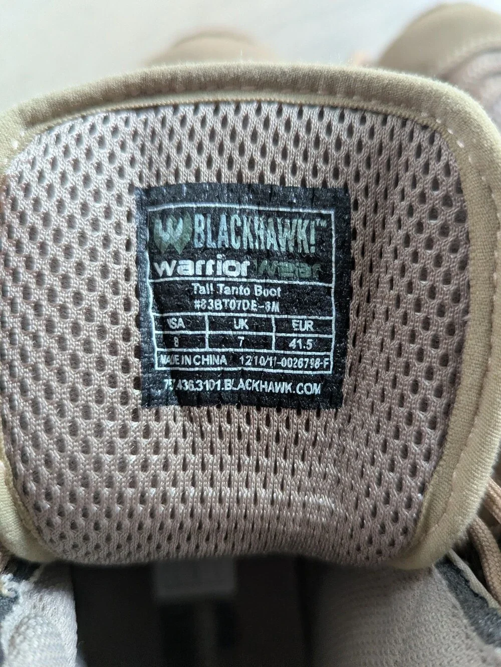 New Blackhawk Warrior Wear Boots tags still attached Size 8